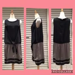 クミキョク♡ノースリーブ ワンピース♡ブラック