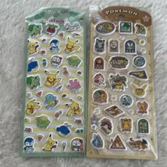 ポケモンぷくぷくシールぷっくりシール2枚セット
