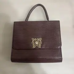 NICECLAUP バタフライモチーフ ダークブラウン ハンドバッグのサムネイル