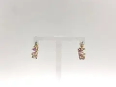 スワロフスキーSwarovskiクリスタル Ortyxフープ ピアス ゴールド系