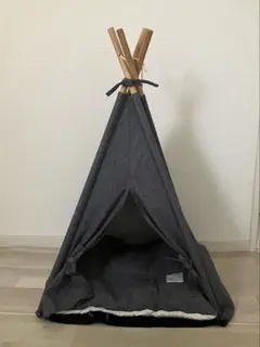 カインズ　ティピー型 ペットハウス グレーのサムネイル