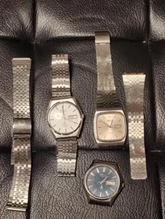 d*2様 SEIKO　クォーツ腕時計　ビンテージ　ジャンク品　シルバーウェーブ