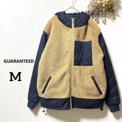 ギャランティード ボアブルゾン 中綿ジャケット 切り替えボアアウター フード M