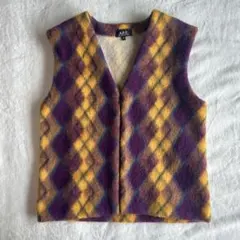 A.P.C.　アーガイル柄ウールベスト