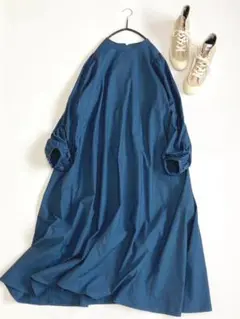 アーバンリサーチドアーズきれい色23AW コットンタイプライターワンピース♪