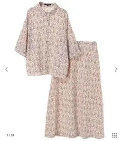 sugar spoon花柄セットアップワンピース