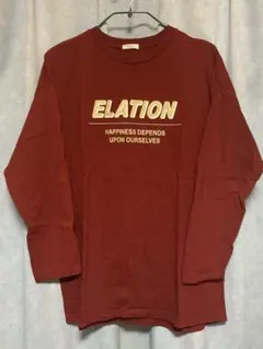 COLZA ロゴ 長袖 Tシャツ カットソー ボルドー M