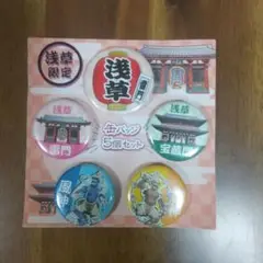 浅草限定 缶バッジ 5個セット