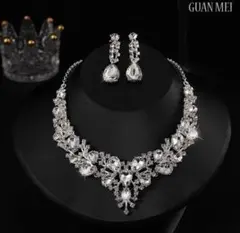 ②【高級感✨】ジルコン　キラキラ　ネックレス　チョーカー　ダンス　結婚式　発表会