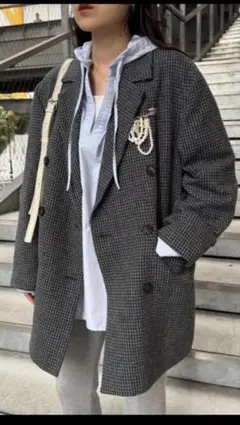 ダブルブレスト テーラードジャケット［willow］CIAOPANIC TYPY