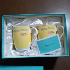 未使用　Tiffany & Co. ピンクチューリップ マグカップ 2個セット