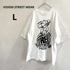VISION STREET WEAR 半袖Tシャツ　ホワイト　綿100% L