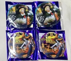 ワンピース 輩缶バッジ ハロウィン サボ ・ブルック4個セット