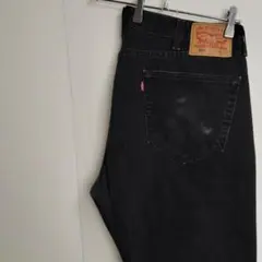 リーバイス 550 リラックステーパード W38 L34ジーンズ ブラックデニム