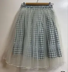 アクシーズファム　3wayスカート　チュール付きスカート