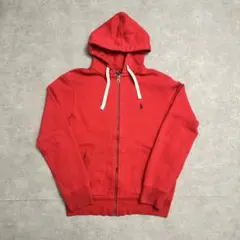 と*ぎ様 90s POLO by Ralph Lauren ジップパーカー レッ