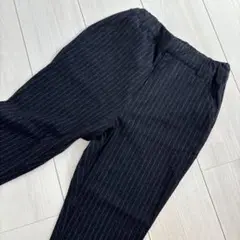B e B e 黒ストライプ長ズボン 140