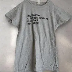 タルテックス 丸首 半袖 英字 Ｔシャツ XL 灰 綿 夏物 デイリーのサムネイル