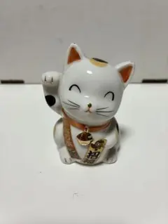 招き猫 置物 陶器製 インテリアのサムネイル