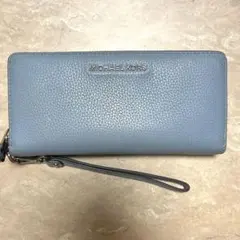 MICHAEL KORS ブルー レザー 長財布