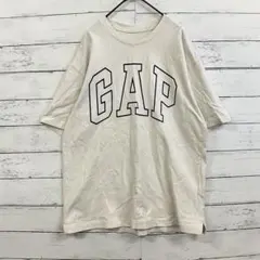 GAP 半袖Tシャツ 白 S メンズ ビッグロゴ 夏 カジュアル オーバーサイズ