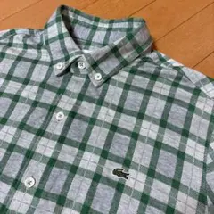 LACOSTE ラコステ コットンニット チェックシャツ L相当のサムネイル