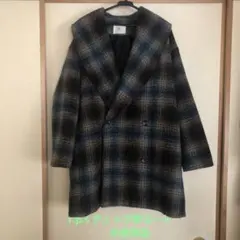 r.p.s チェック柄コート（ブラウンとグリーン）