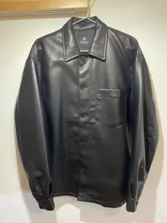 nano universe フェイクレザージャケット M 黒 新品未使用