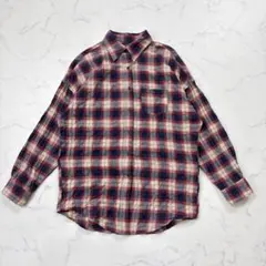 ROSE BUD/チェックシャツ/F/レッド/コットン/ゆったり/日本製/長袖のサムネイル