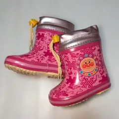 12cm★ムーンスター★アンパンマン長ぐつ★ピンク　ベビー長靴のサムネイル
