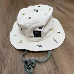 works and going 犬刺繍 バケットハット 52cm