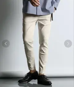 定価13,200円 ガムストレッチ 接触冷感 立体裁断 スキニーイージーパンツS