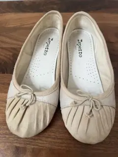 Repetto レペット バレエシューズ エナメル ベージュ 37.5 - メルカリ