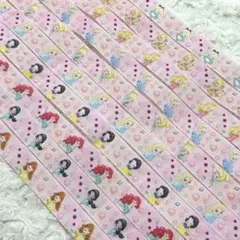 週末SALE⭐︎プリンセス柄 グログランリボン まとめ売り ハンドメイド資材