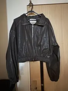 Matin Kim ブラック クロップドジャケット M