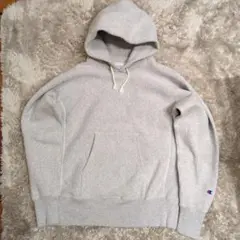 Champion リバースウィーブ スウェットパーカー M ライトグレー青タグ