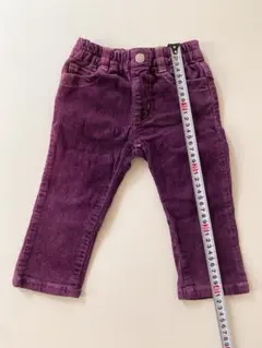 【秋・冬】【80】ボトムス　コーデュロイ　紫