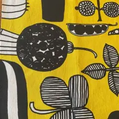 【廃盤】マリメッコ marimekko 最高の庭師 黄色 生地