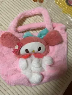 マイメロディ 耳付きフリースバッグ