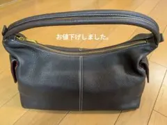 SCAPA ダークブラウン レザー ハンドバッグのサムネイル