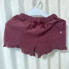 après les cours バーガンディ ハーフパンツ