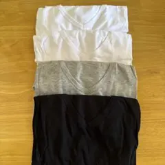 GU インナーVネックTシャツ Lサイズ　4枚