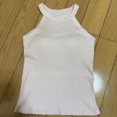 ユニクロ　ホルターネックブラタンクトップ M ピンク
