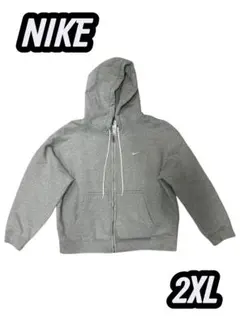 NIKE グレー フード付きパーカー 2XL