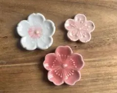 新品 春の豆皿 和菓子 和風 抹茶色 桜梅桃李 四季 取皿 小皿 豆皿 日本 