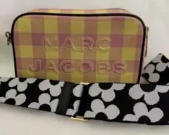 GW前セール!!MARC JACOBS ピンクイエローチェックショルダーバッグ