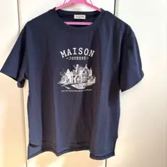 半袖Tシャツ　ネイビー　普通丈のサムネイル