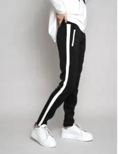 ストライプ カジュアルパンツ