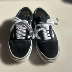 Vans 黒/白 スエード ローカットスニーカー　オールドスクール