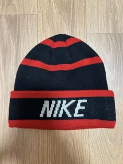 NIKE ニット帽 ビーニー ブラック レッド 古着　ヴィンテージ　90sのサムネイル
